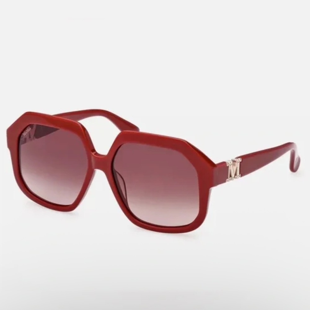 🌸MAXMARA🌸 Emme Red Oversized MM0056S 66F Sunglasses